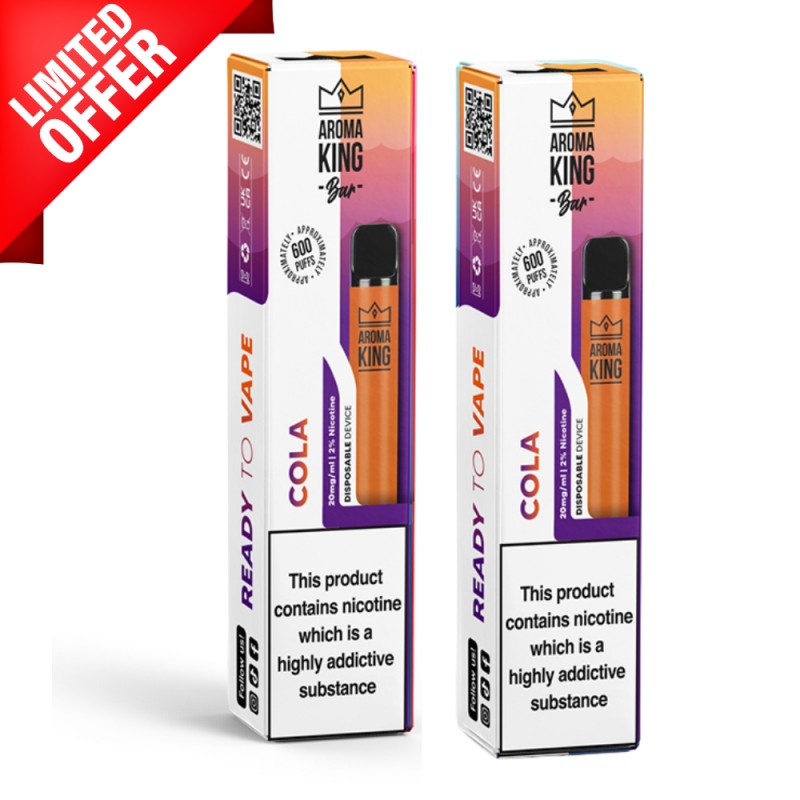 Cola By Aroma King 600 Puffs Disposable