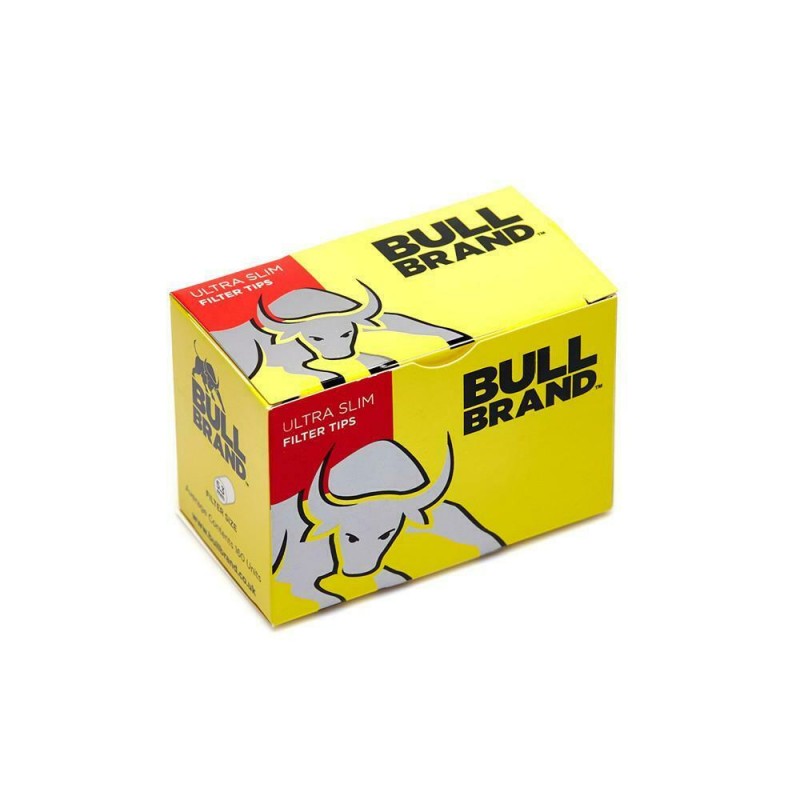 Bull Brand Ultra Slim Filter Tips - 10 Box X 160 F...