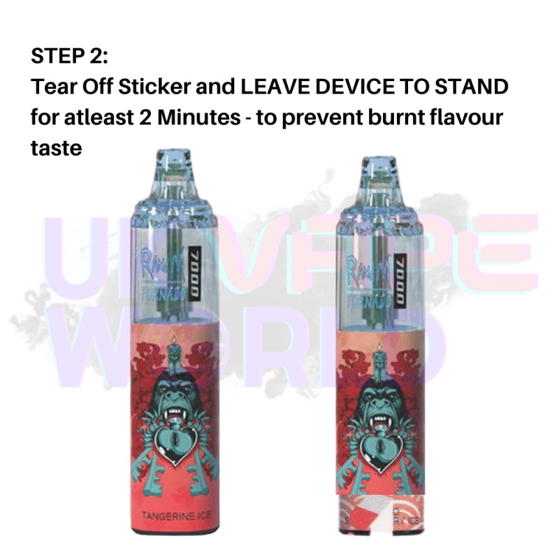 Blueberry On Ice - Tornado 7000 Puff Bar R and M Pack Of 10 Vape Pen
