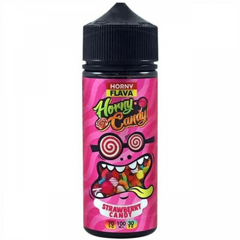Strawberry Candy E Liquid 100ml By Horny Flava Can...