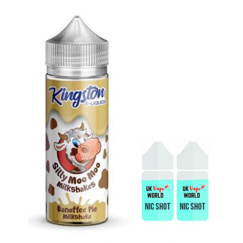 Kingston Silly Moo Moo Milkshakes Banoffee Pie 100ml Shortfill