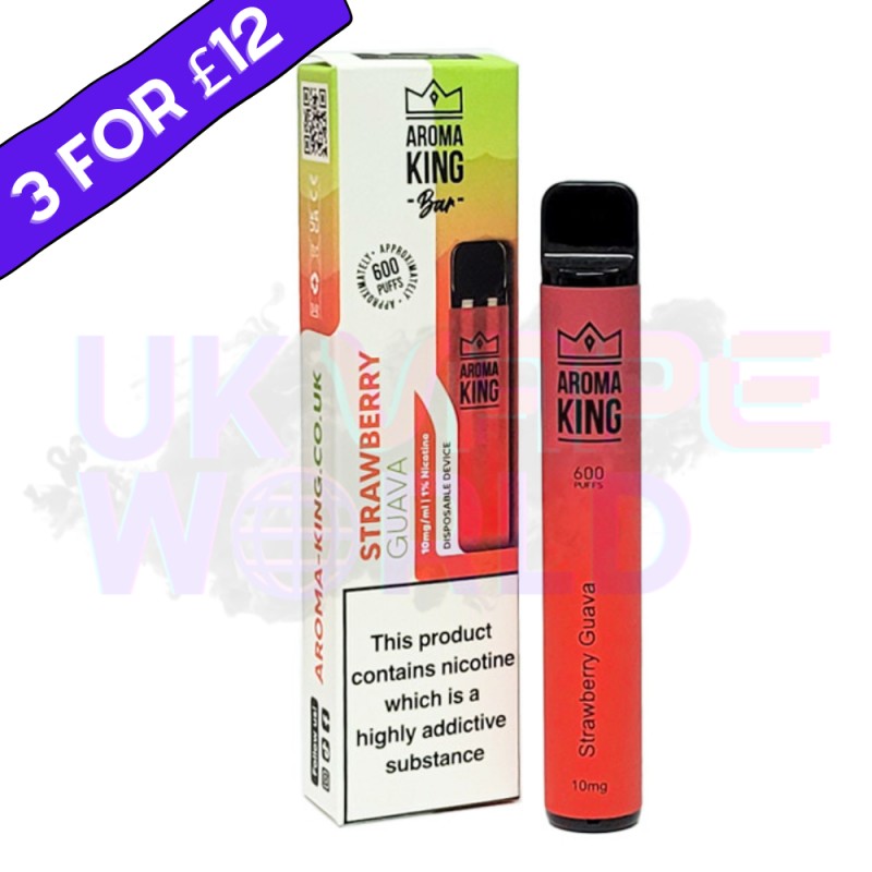 Strawberry Guava By Aroma King 600 Puffs Disposabl...