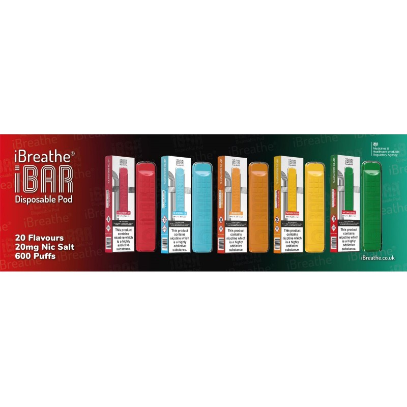 i-Breathe i-Bar Disposable Pod 600 Puff 10 pack