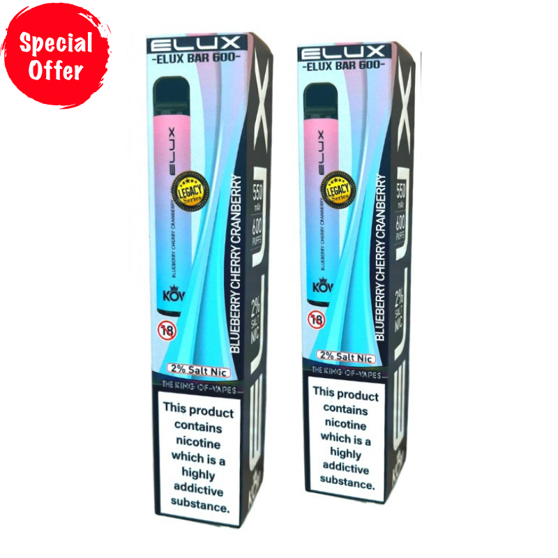 Blueberry Cherry Cranberry By Elux Bar Disposable Vape