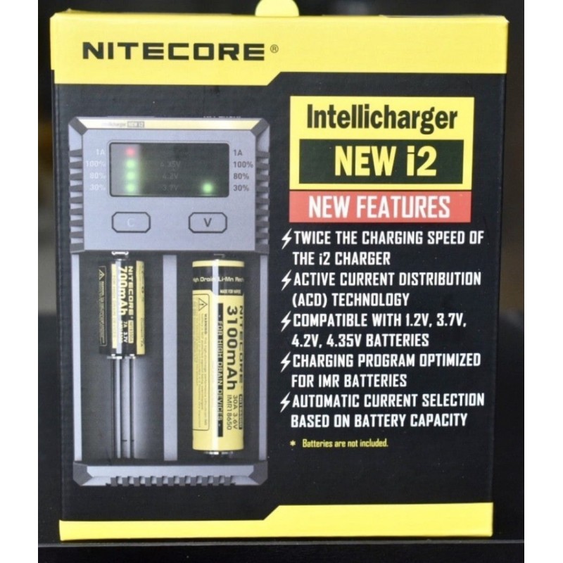 Nitecore I2 – Intelligent 18650 26650 AA AAA Aut...