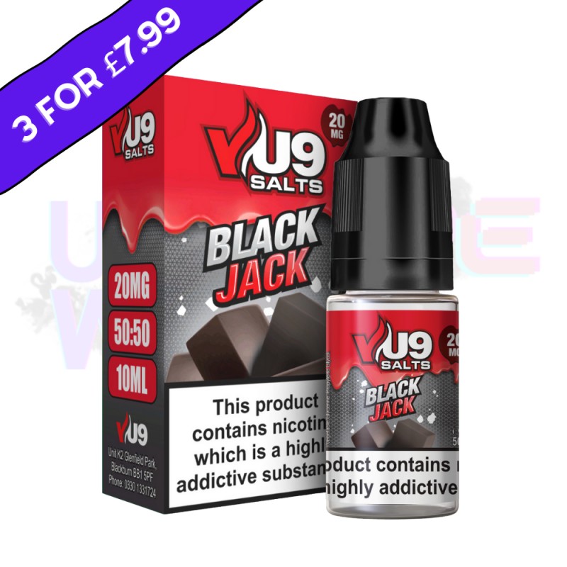 Black Jack Pod Nic Salt 10ml Nicotine E Juice by V...
