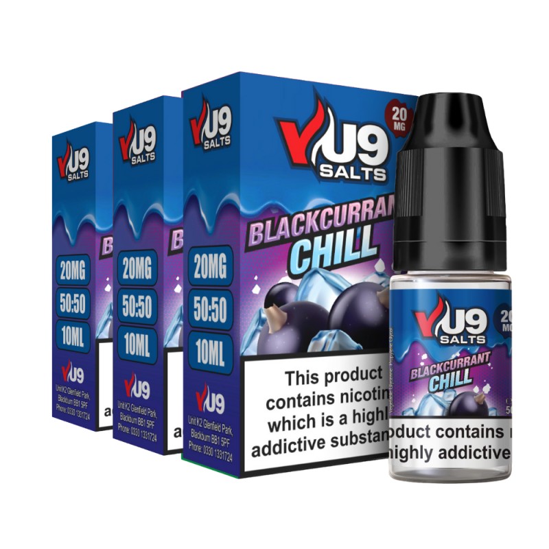 Blackcurrant Chill Pod Nic Salt 10ml Nicotine E Juice by VU9
