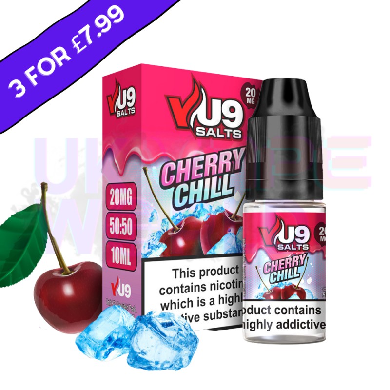Cherry Chill Pod Nic Salt 10ml Nicotine E Juice by...