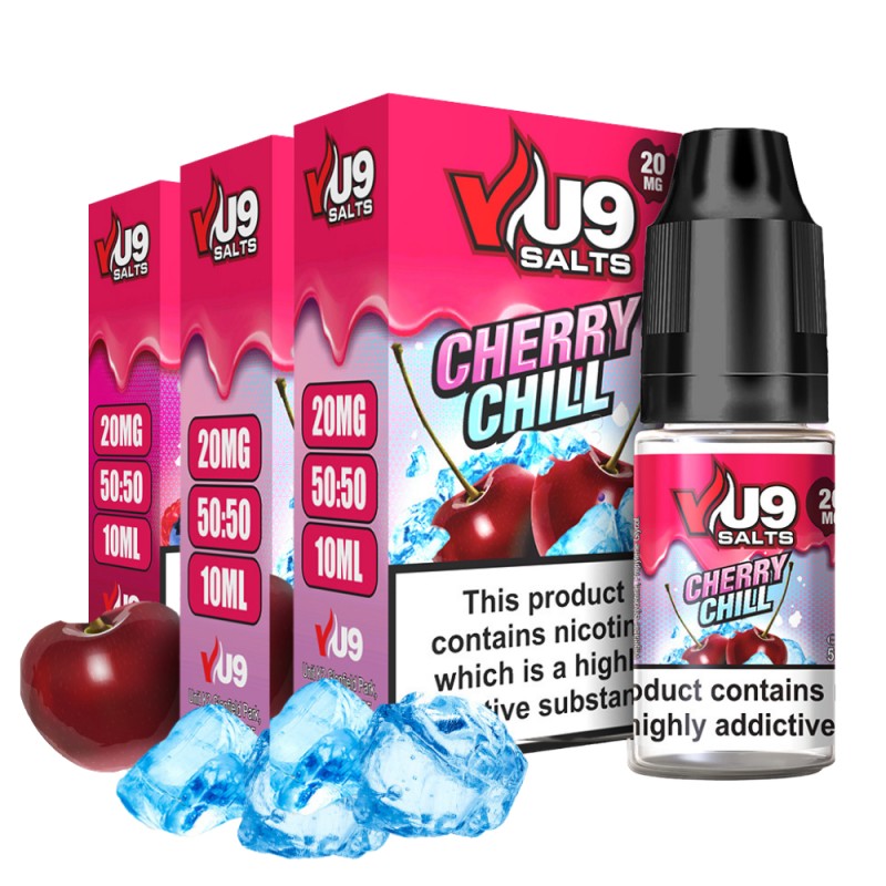 Cherry Chill Pod Nic Salt 10ml Nicotine E Juice by VU9