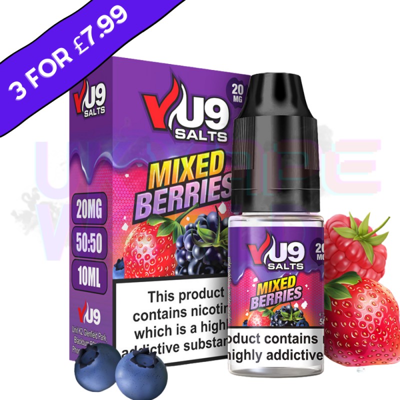 Mixed Berries Pod Nic Salt 10ml Nicotine E Juice b...
