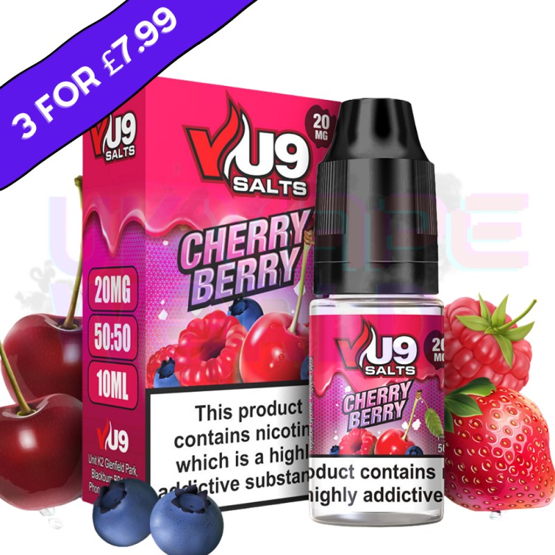 Cherry Berry Pod Nic Salt 10ml Nicotine E Juice by...
