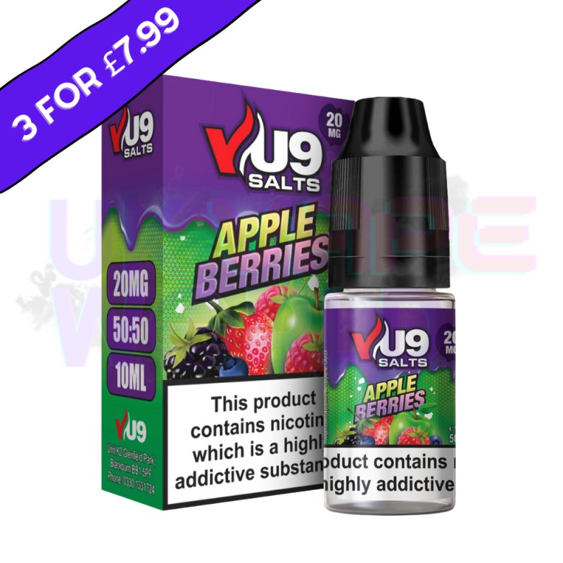 Apple Berries Pod Nic Salt 10ml Nicotine E Juice b...