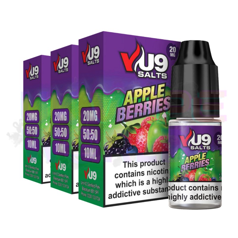 Apple Berries Pod Nic Salt 10ml Nicotine E Juice by VU9